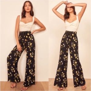 Reformation high waisted Starry Pant Floral Piazza